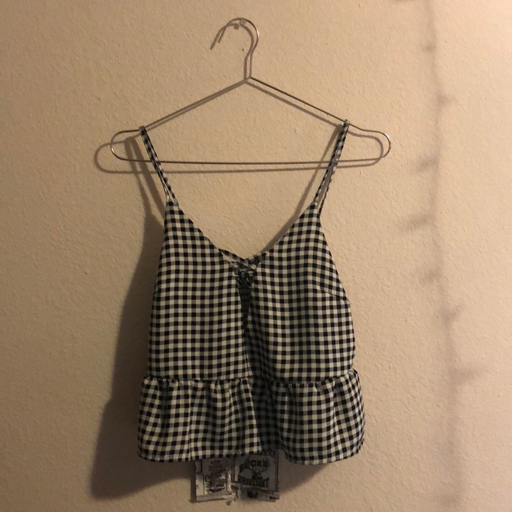 Checkered crop top
